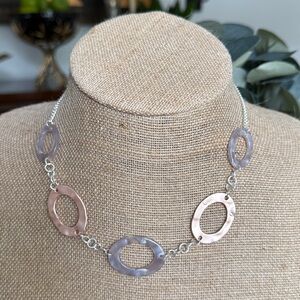 Rose Gold Oval Link Necklace